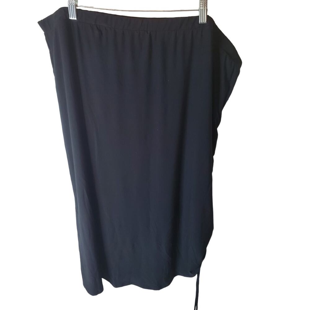 SO High Rise Luxe Skirt with Side Pull/Tie, Black, NWT, 3X